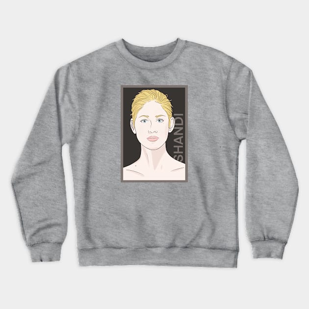 Shandi Sullivan Crewneck Sweatshirt by fsketchr